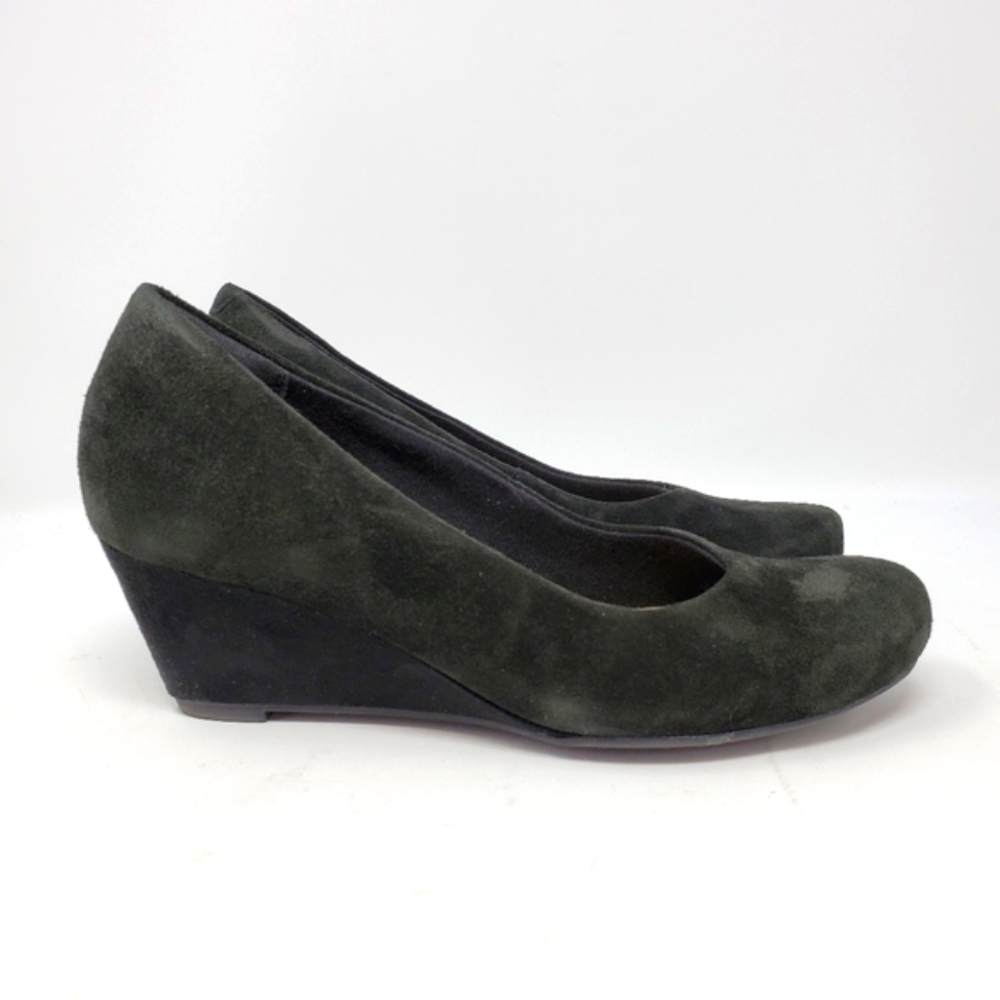 Clark's Flores Tulip Suede Wedge Pumps